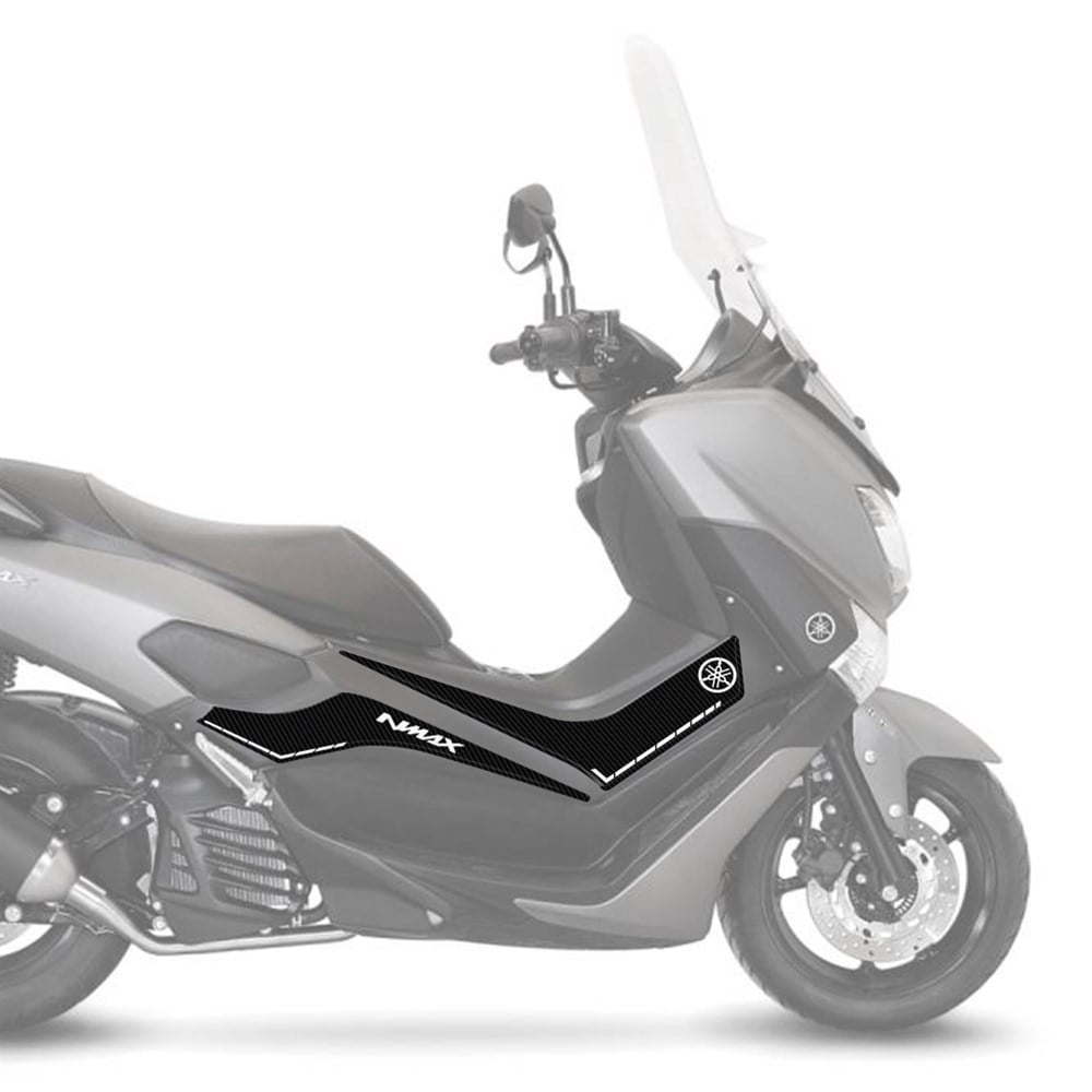 Yamaha NMax Büyük Yan Pad Koruyucu Set Karbon Beyaz