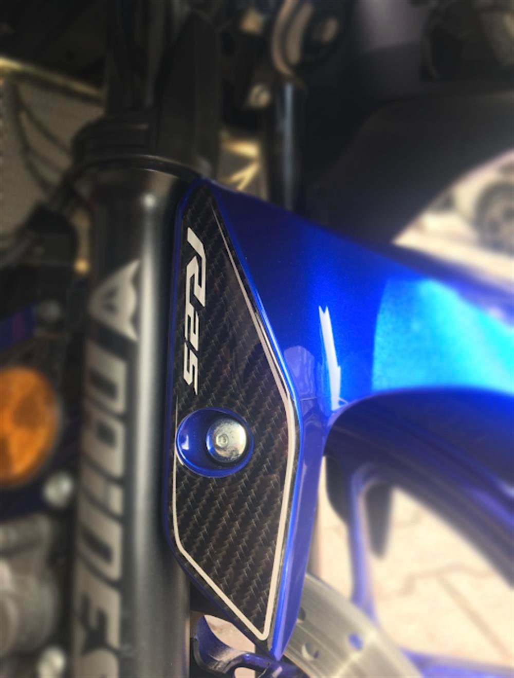 Yamaha R 25 Karbon desen Çamurluk Pad Set