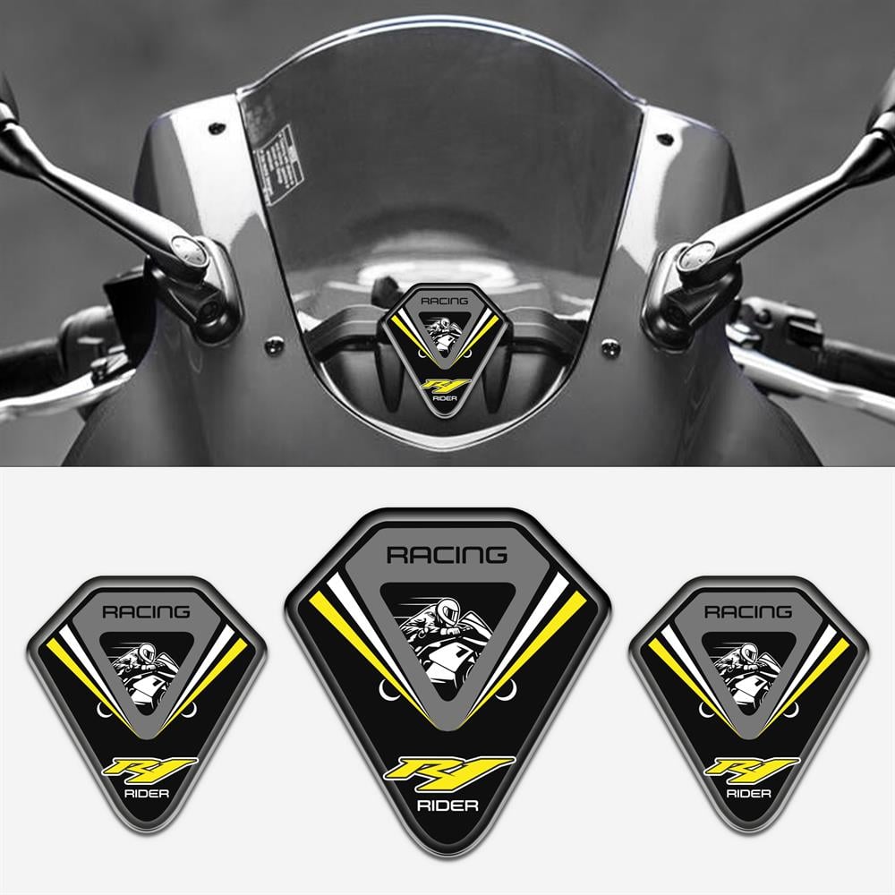 Yamaha R1 Üçlü Siyah Sarı 3D sticker 
