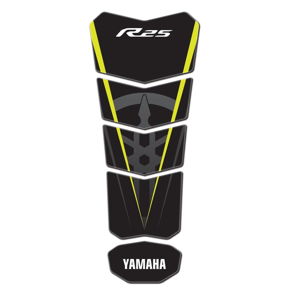 Yamaha R25 Night Flou Sarı Siyah Tank Pad 