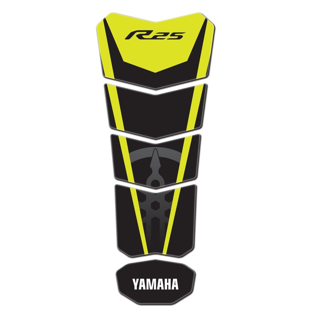 Yamaha R25 Sarı Siyah Tank Pad 