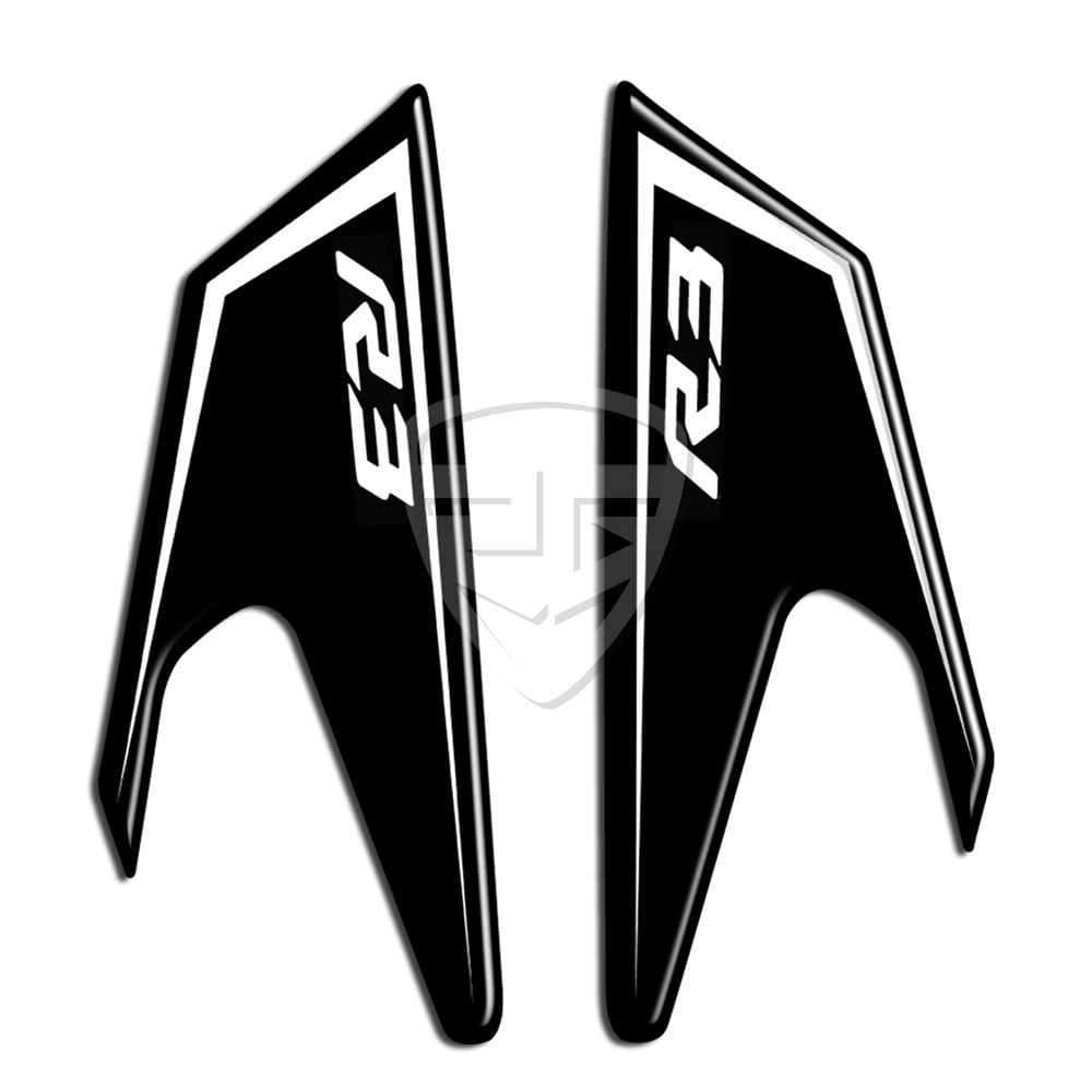 Yamaha R25 Yeni Kasa Tank Pad Set White Siyah