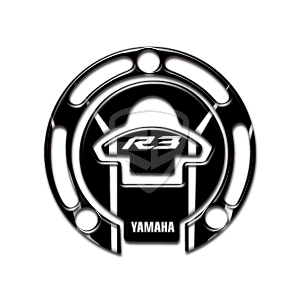 Yamaha R25 Yeni Kasa Tank Pad Set White Siyah