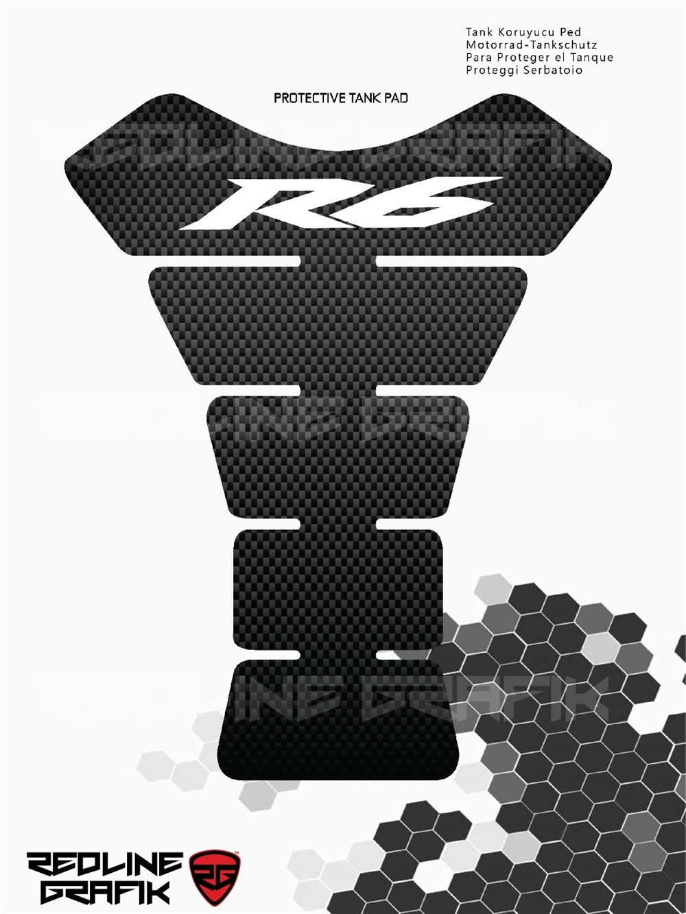 Yamaha r6 Karbon Tank Pad
