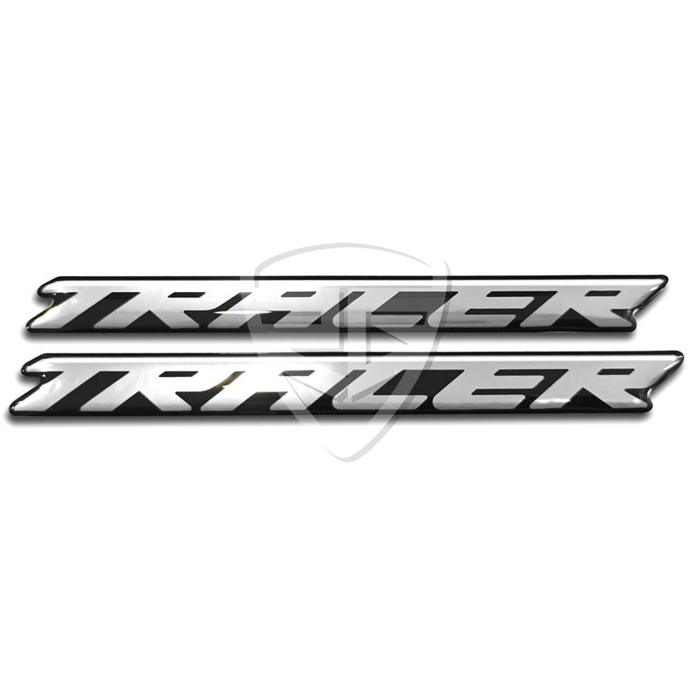 Yamaha Tracer 2'li 3D Damla Sticker Gümüş