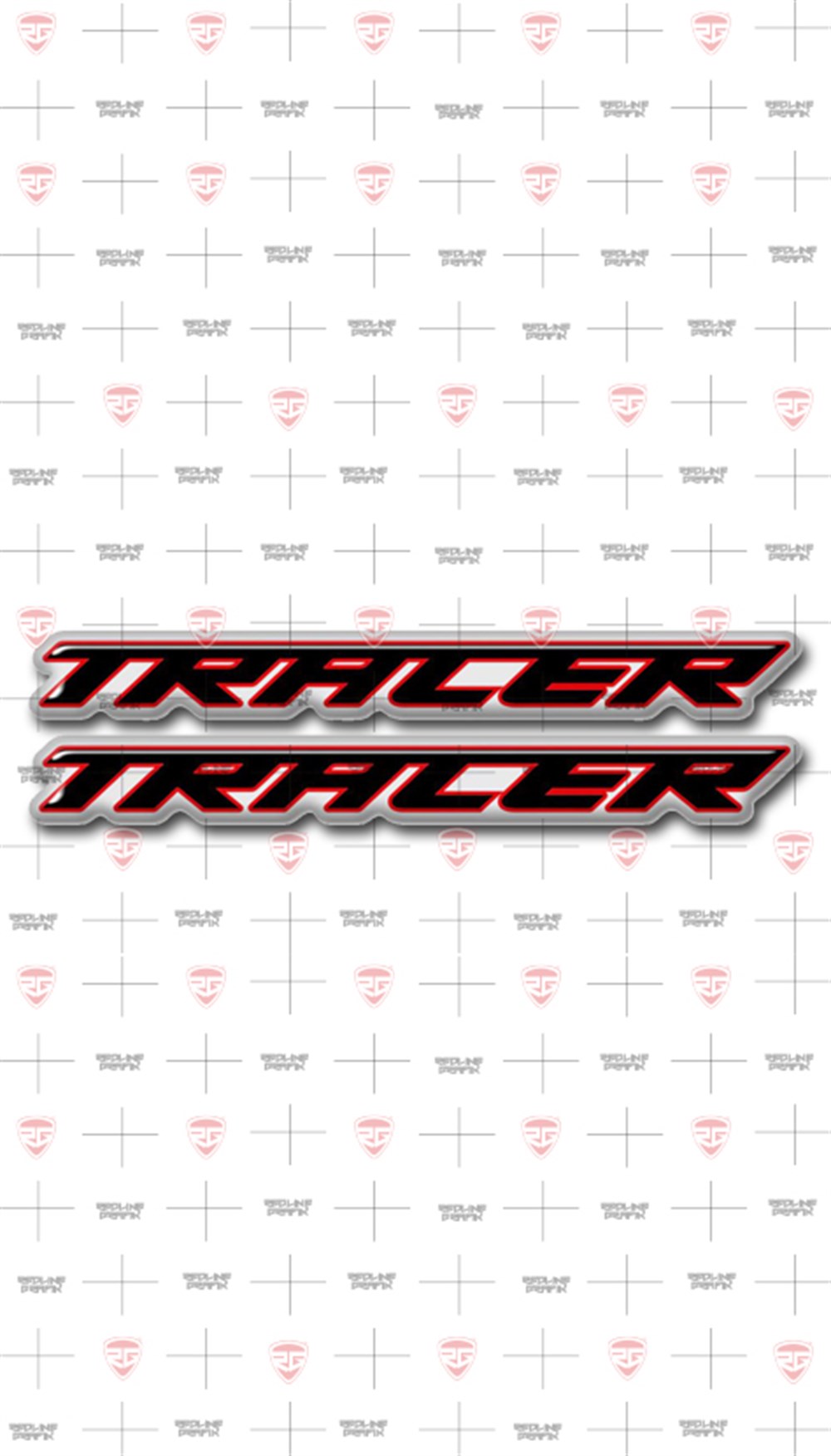 Yamaha Tracer 3D Damla Sticker Kırmızı