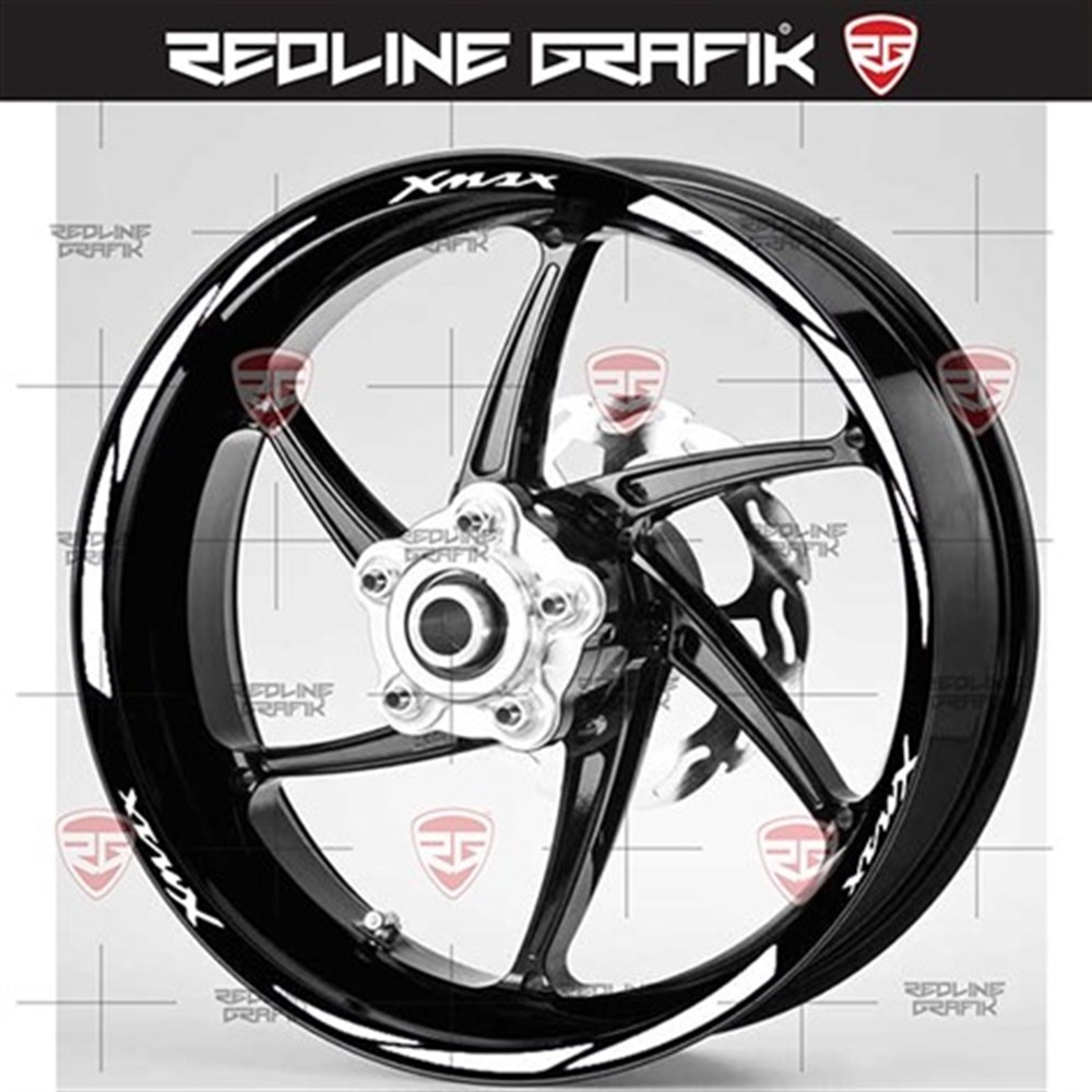 Yamaha Xmax Jant Şeridi Full Beyaz