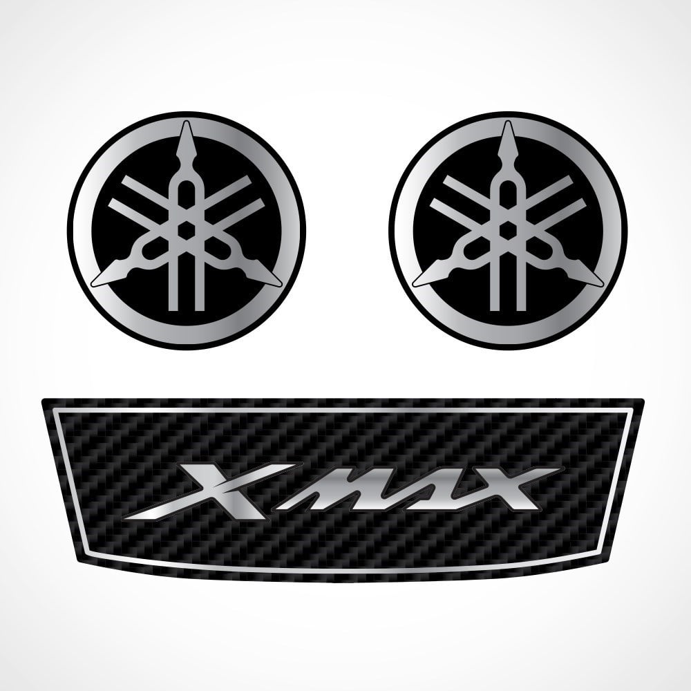 YAMAHA XMAX SISSY BAR VE GİDON GÜMÜŞ YAMAHA LOGOSU 2 ADET