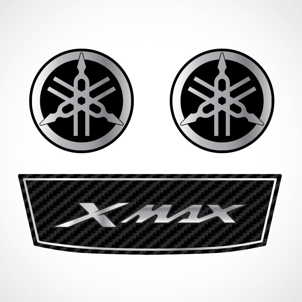 YAMAHA XMAX SISSY BAR VE GİDON GÜMÜŞ YAMAHA LOGOSU 2 ADET