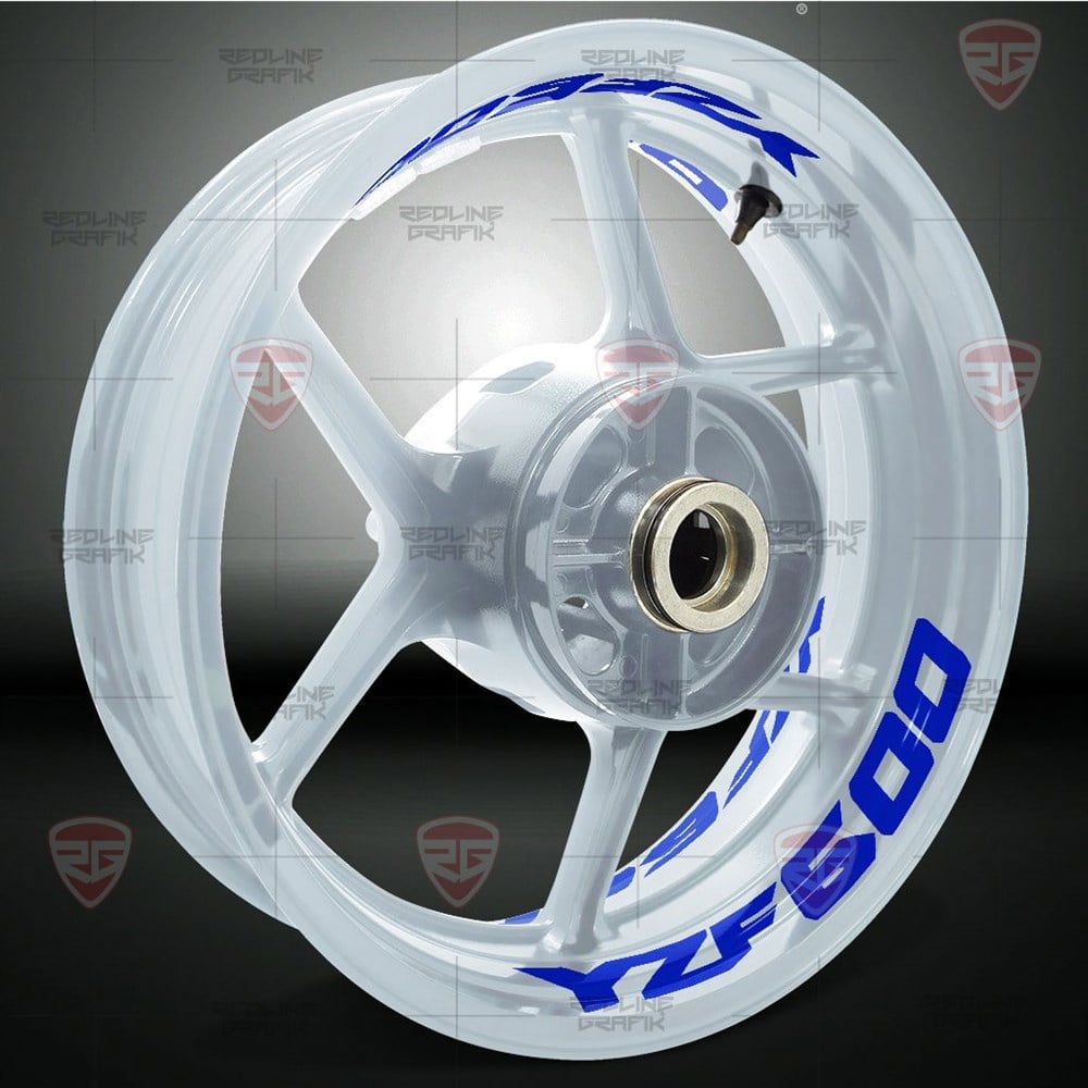 Yamaha YZF 600 R6 Mavi Jant Şeridi