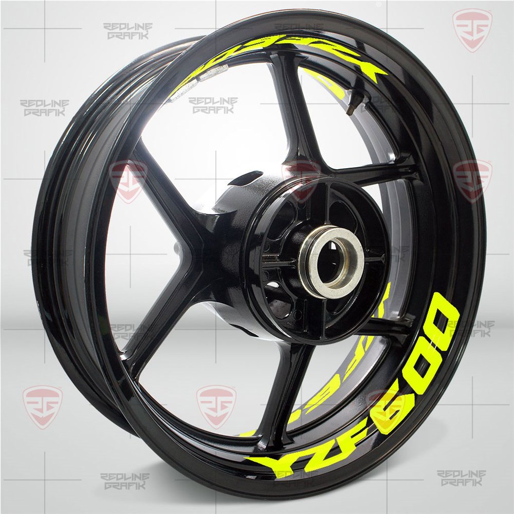 Yamaha YZF 600 R6 Neon Sarı Jant Şeridi