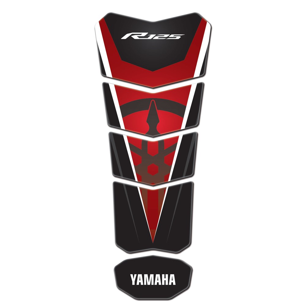 Yamaha Yzf R125 Red Black Tank Pad