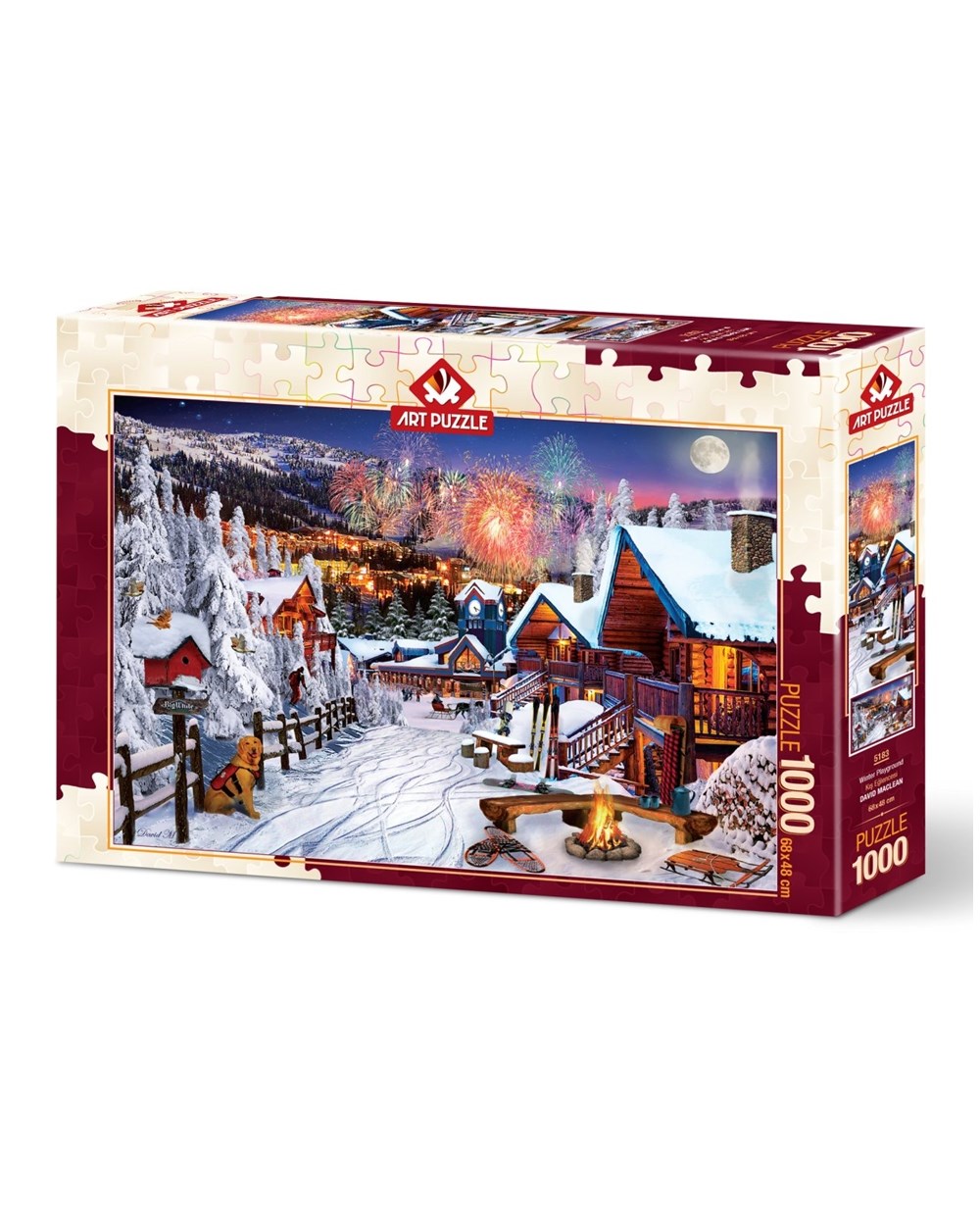 1000 Parça Puzzle, ART PUZZLE, Art Puzzle 1000 Parça Kış Eğlencesi 5183