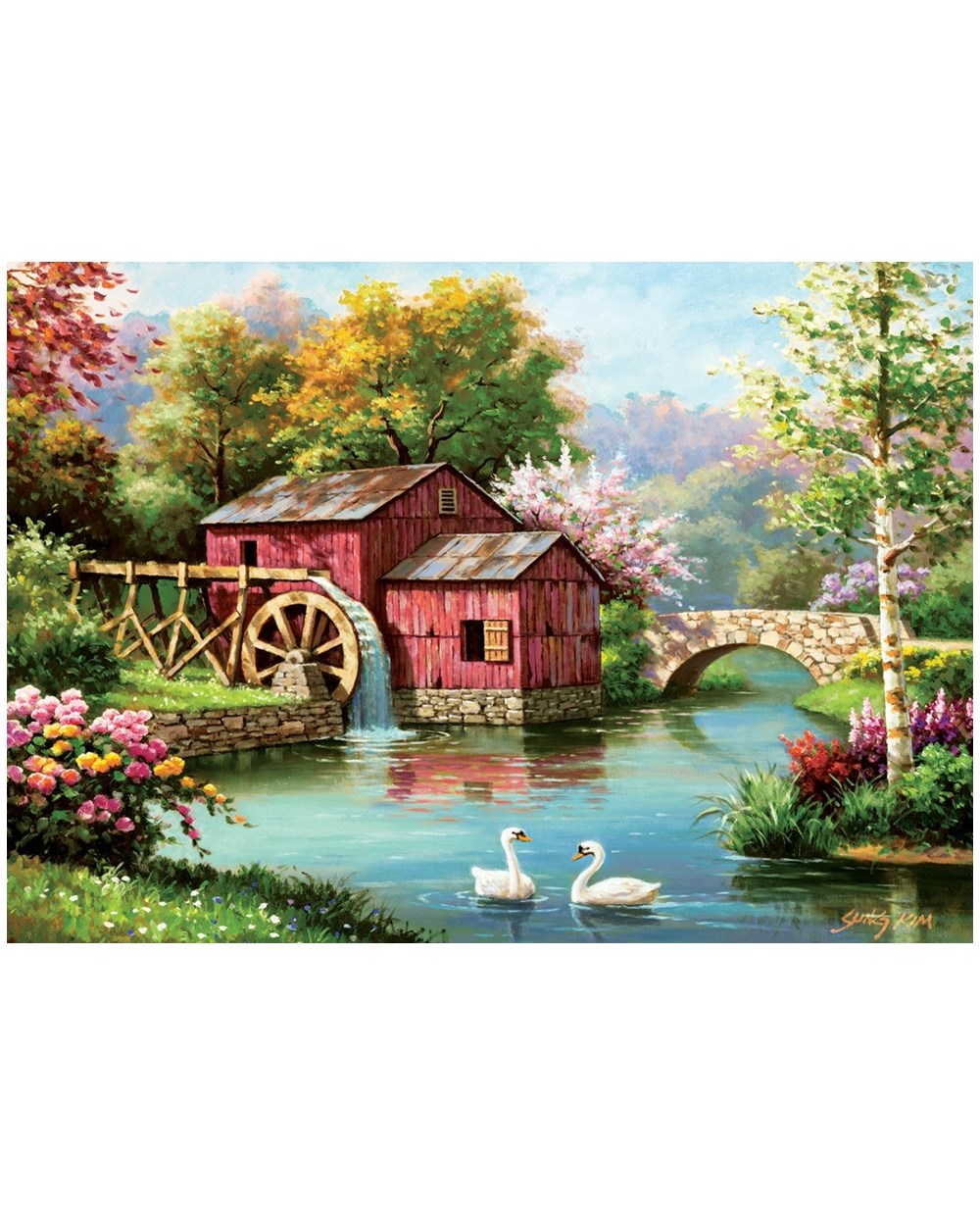 1000 Parça Puzzle, ART PUZZLE, Art Puzzle Kırmızı Eski Değirmen 1000 Parça Puzzle 5188