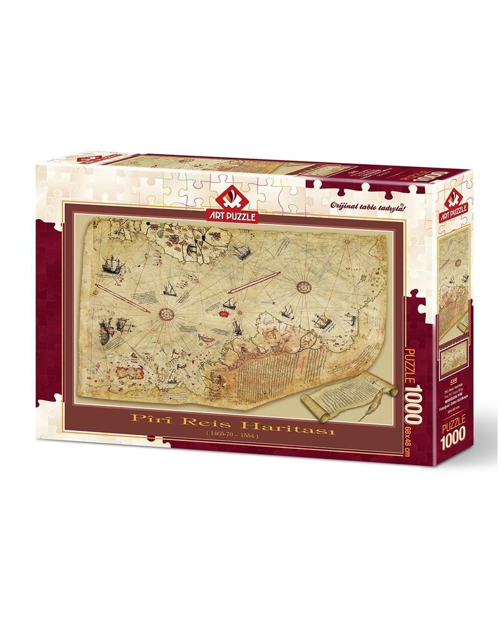 1000 Parça Puzzle, ART PUZZLE, Art Puzzle Piri Reis Haritası 1000 Parça Puzzle 4308