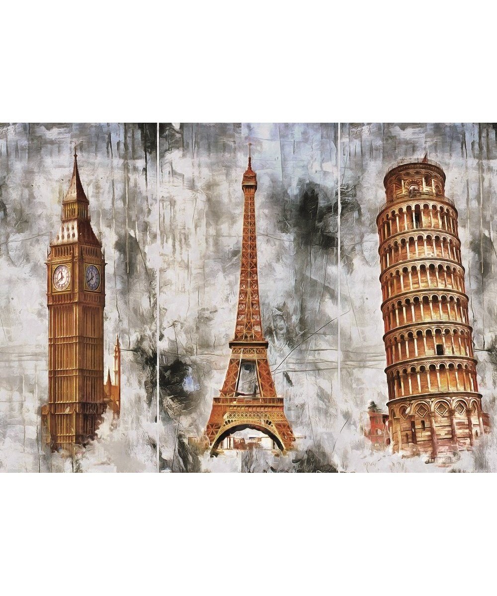 1000 Parça Puzzle, ART PUZZLE, Art Puzzle Üç Şehir Üç Kule :1000 Parça Puzzle 5199
