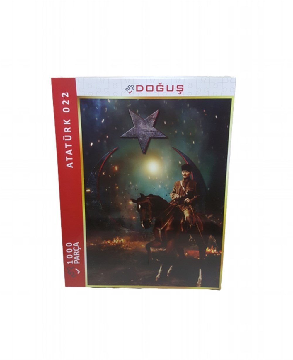 1000 Parça Puzzle, Merkez Oyuncak, Ay Yıldız ve Atatürk 1000 Parça Puzzle 022