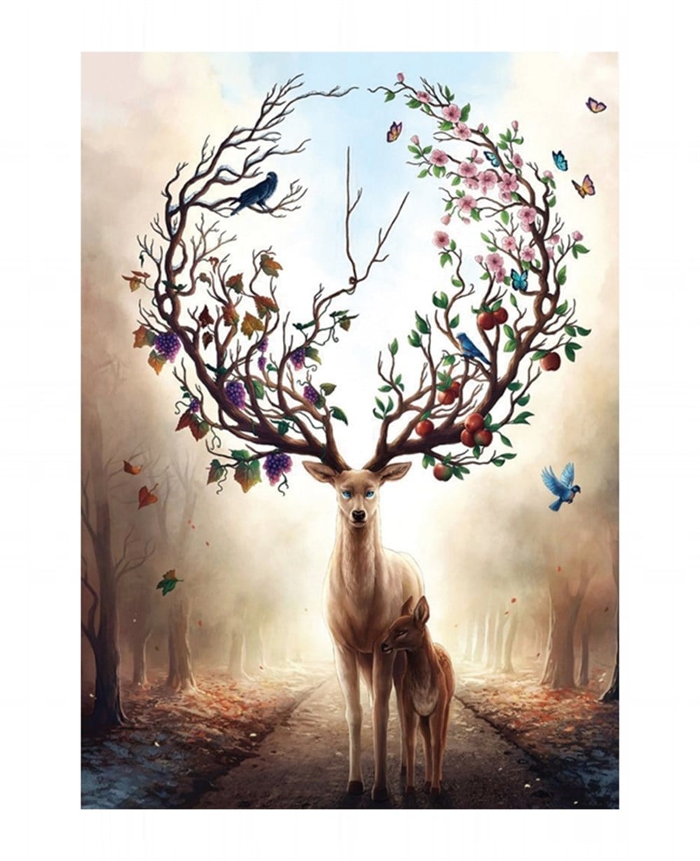 1000 Parça Puzzle, Merkez Oyuncak, Doğuş 1000 Parça Puzzle Geyik 005