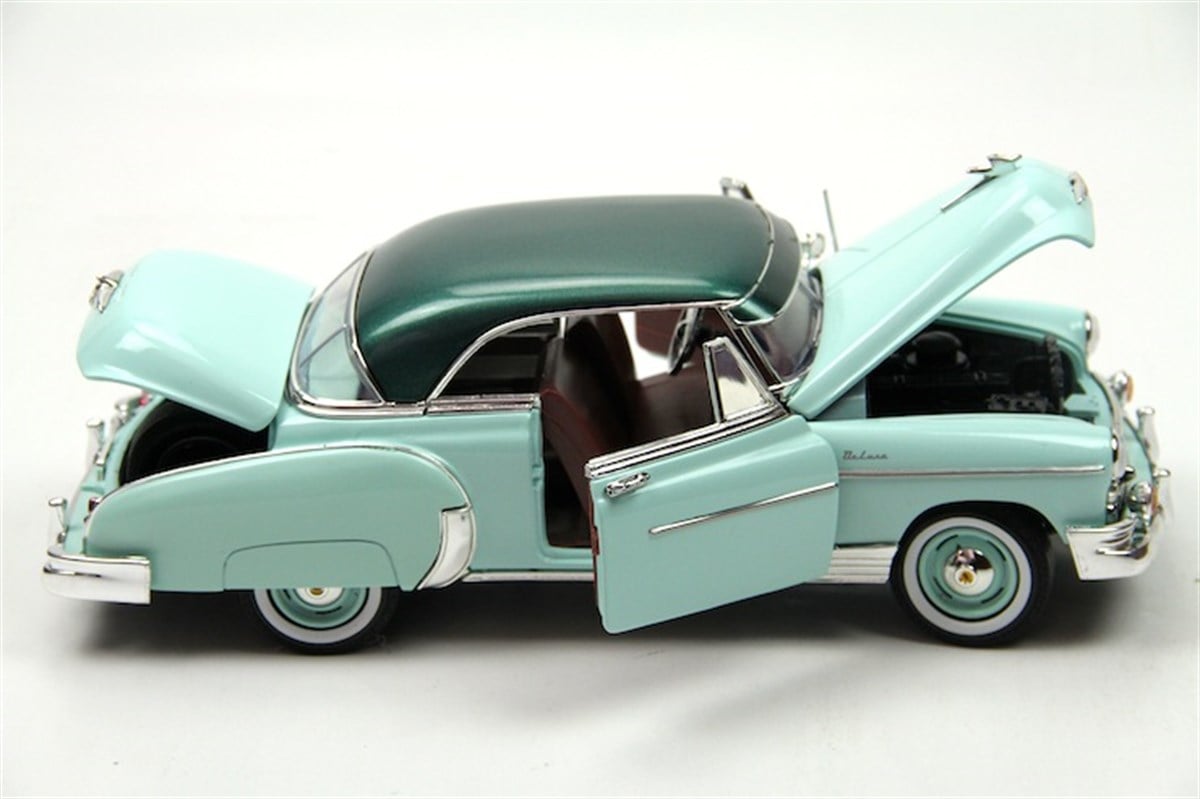 1950 Chevy Impala 1:18 Koleksiyon Model Araba Yeşil Motor Max