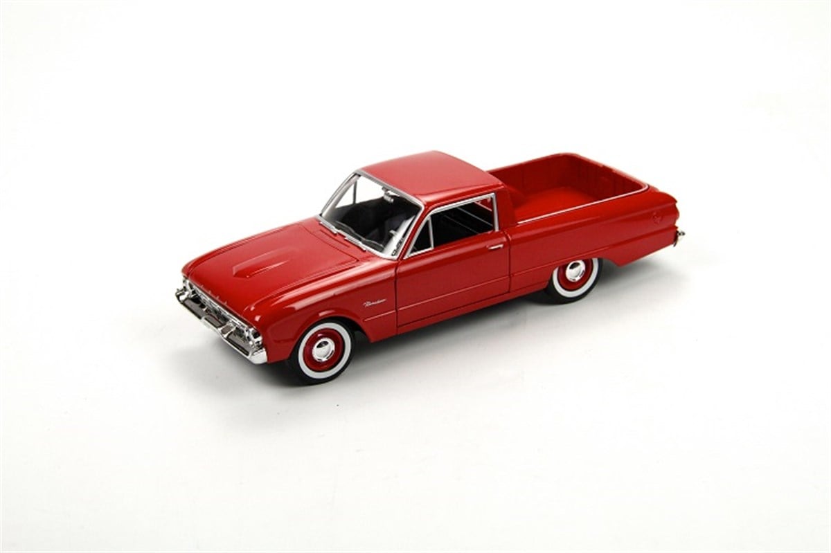 1960 Ford Ranchero 1:24 Koleksiyon Model Araba Kırmızı Motor Max
