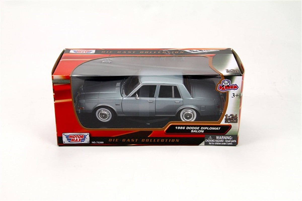 1986 Dodge Diplomat Salon 1:24 Model Araba Motor Max MM-73333