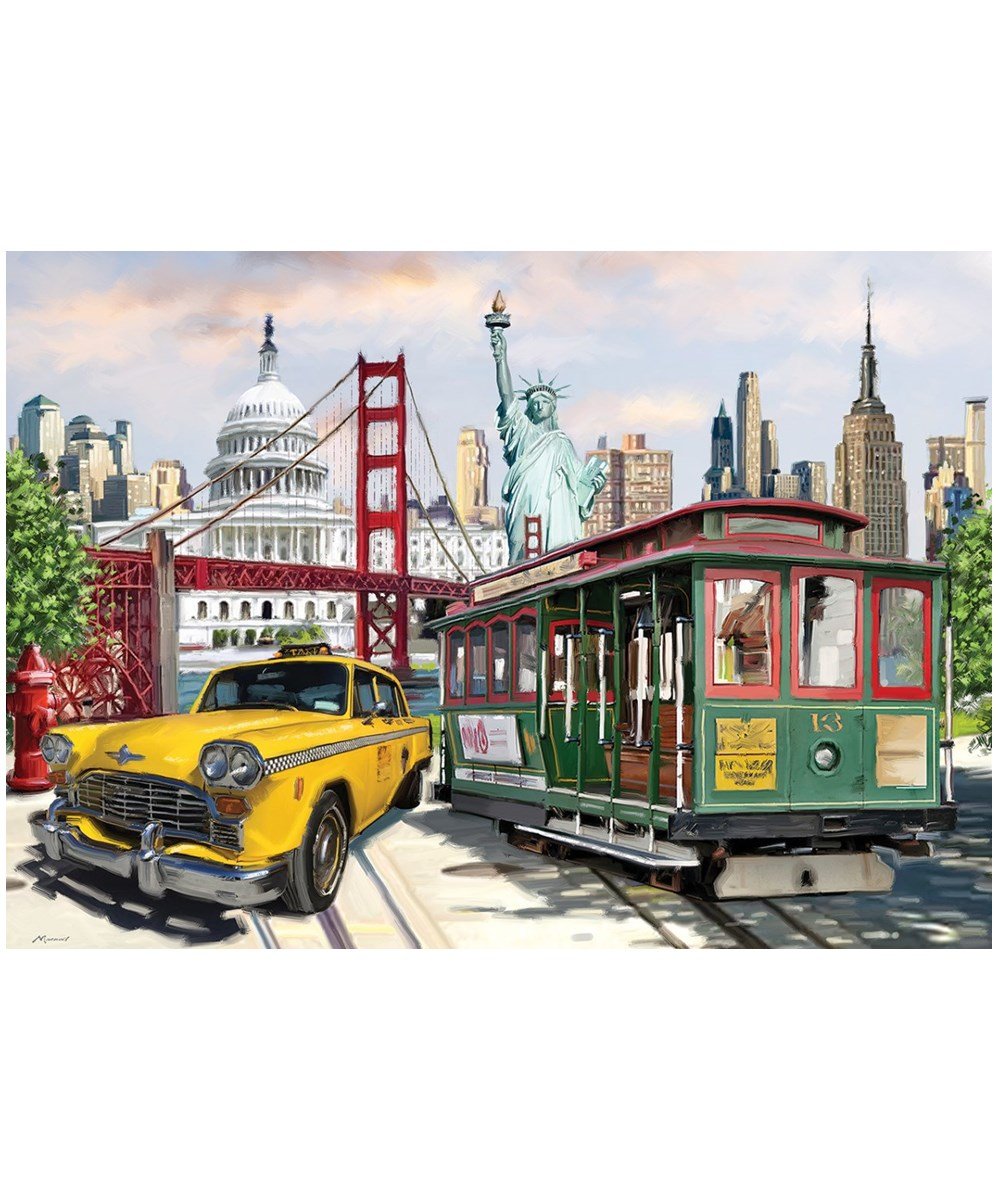 2000 Parça Puzzle, ART PUZZLE, Art Puzzle Kolaj Amerika :2000 Parça Puzzle 5473