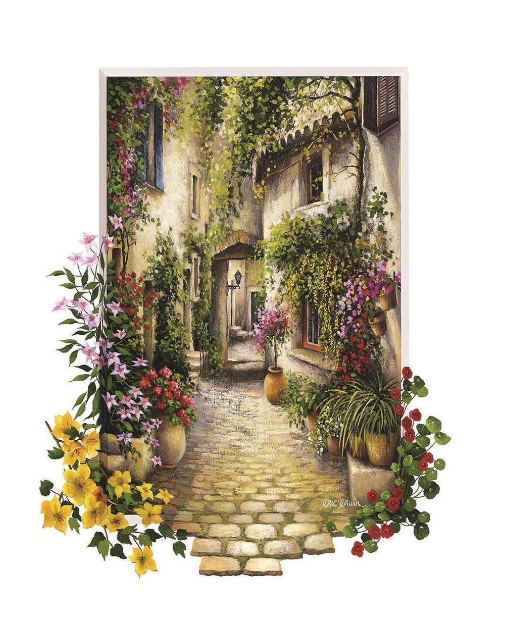 500 Parça Puzzle, ART PUZZLE, Art Puzzle Çiçekli Ara Sokak 500 Parça Puzzle 4189