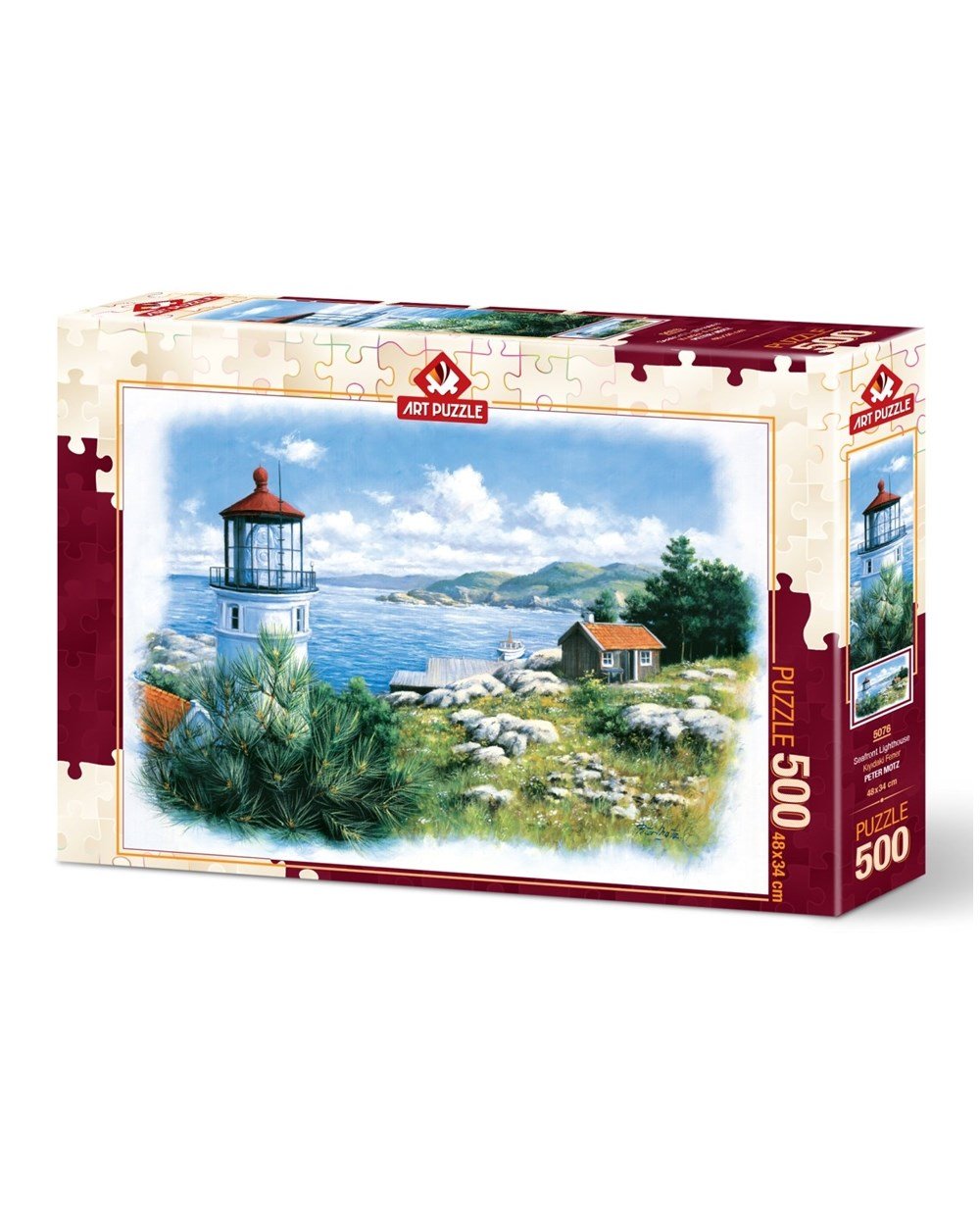 500 Parça Puzzle, ART PUZZLE, Art Puzzle Kıyıdaki Fener 500 Parça Puzzle 5076