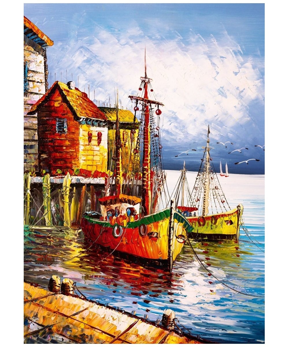 500 Parça Puzzle, ART PUZZLE, Art Puzzle Turuncu Liman :500 Parça 5091