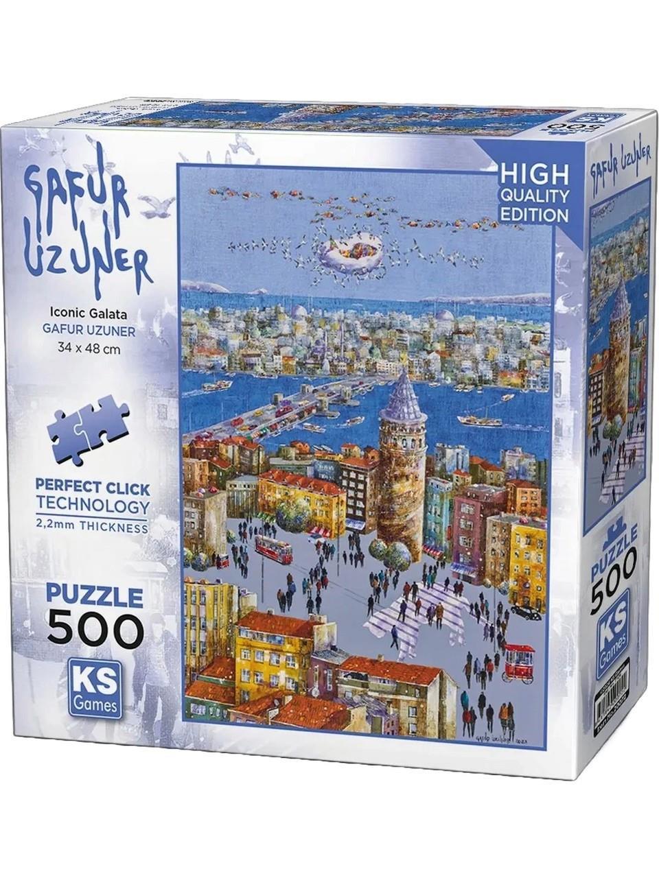 500 Parça Puzzle, KS GAMES, Iconic Galata Puzzle 500 Parça 20072