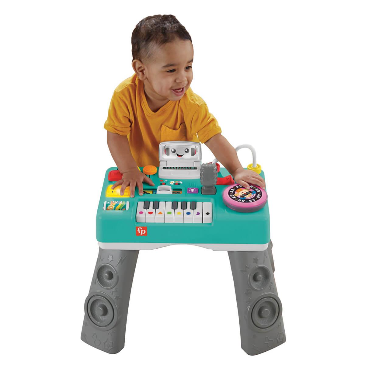 Aktivite Masaları, Fisher Price, Fisher Price Sesli ve Işıklı Eğlenceli DJ Aktivite Masası HRB61