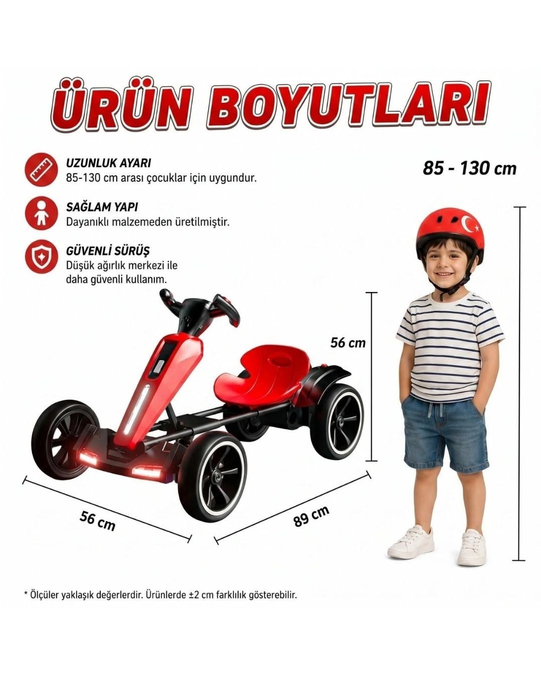 Akülü Arabalar, UJ TOYS, Uj Toys Go Kart Uzaktan Kumandalı 12 V Akülü Araba