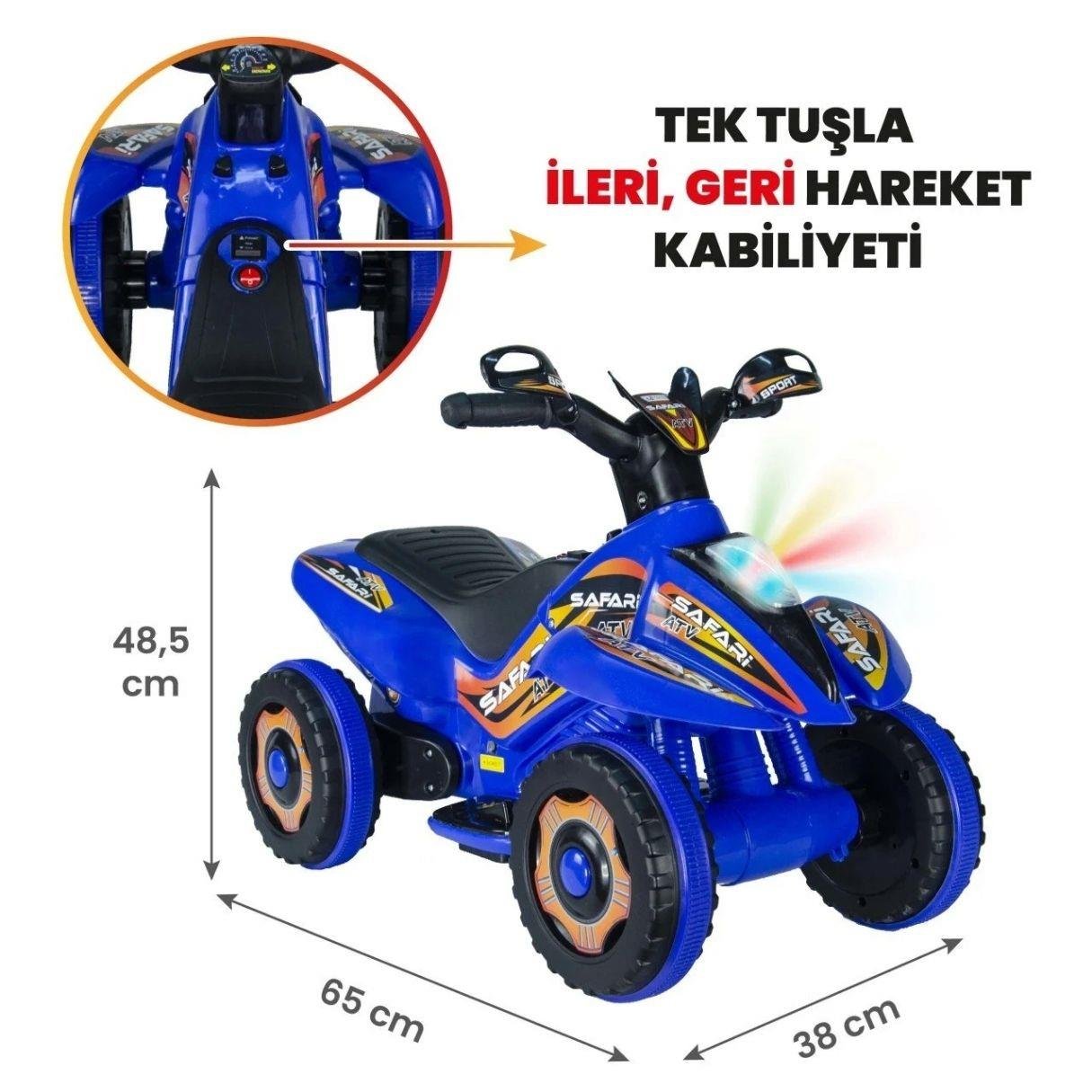 Akülü Arabalar, UJ TOYS, Uj Toys Safari ATV Mavi
