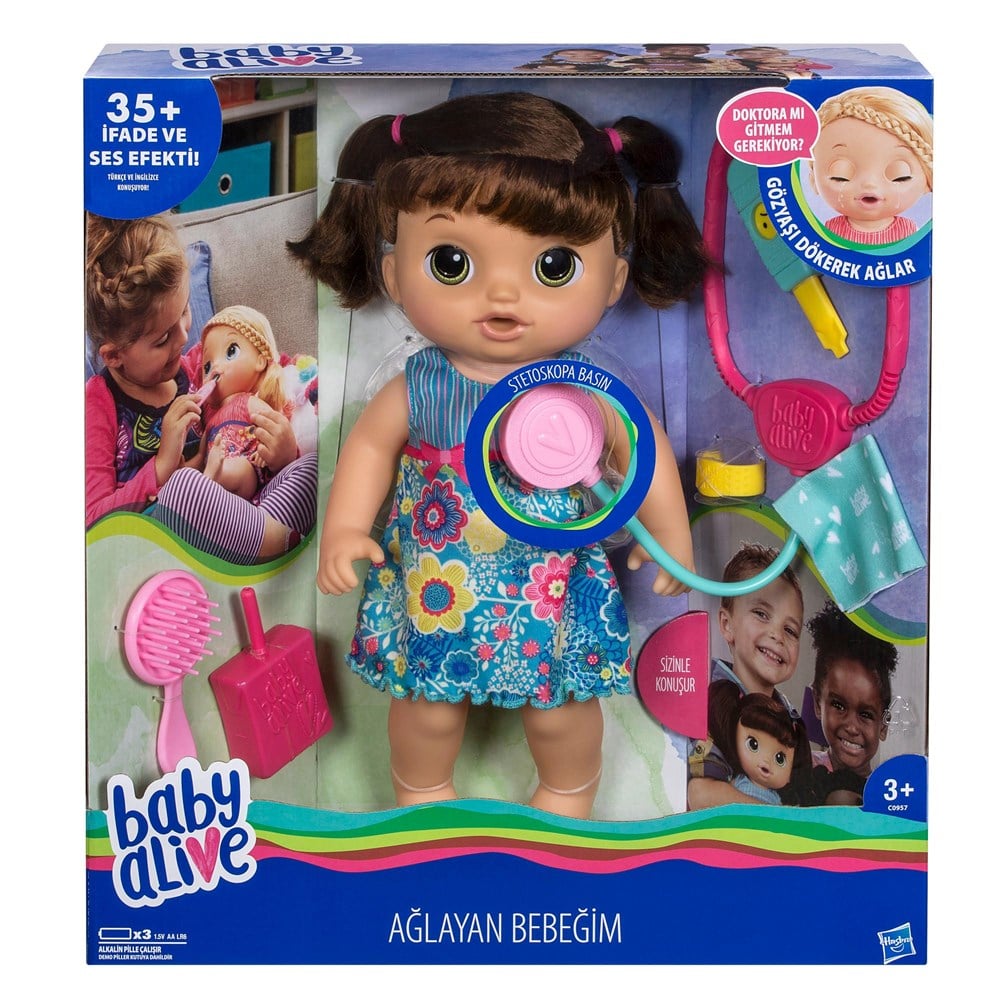 Baby Alive Ağlayan Kumral Bebeğim Türkçe/İngilizce Konuşan C0958