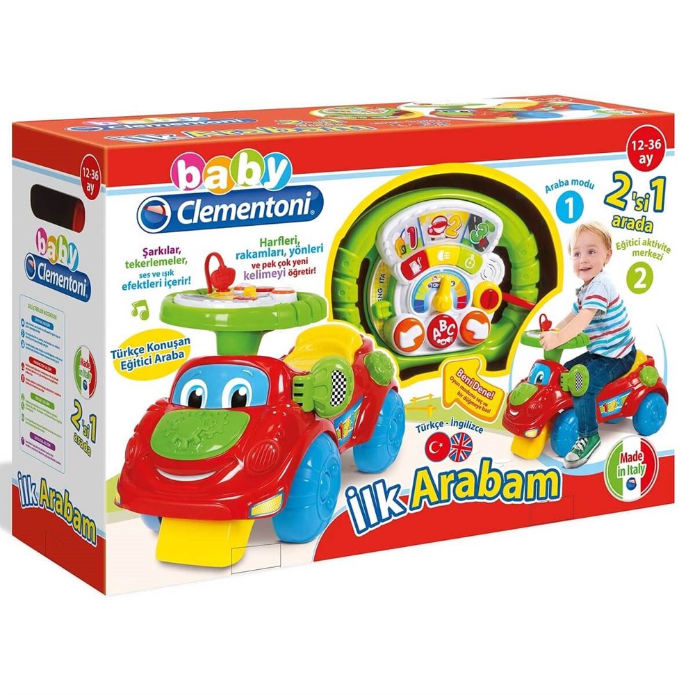 Baby Clementoni İlk Arabam 2si 1 Arada