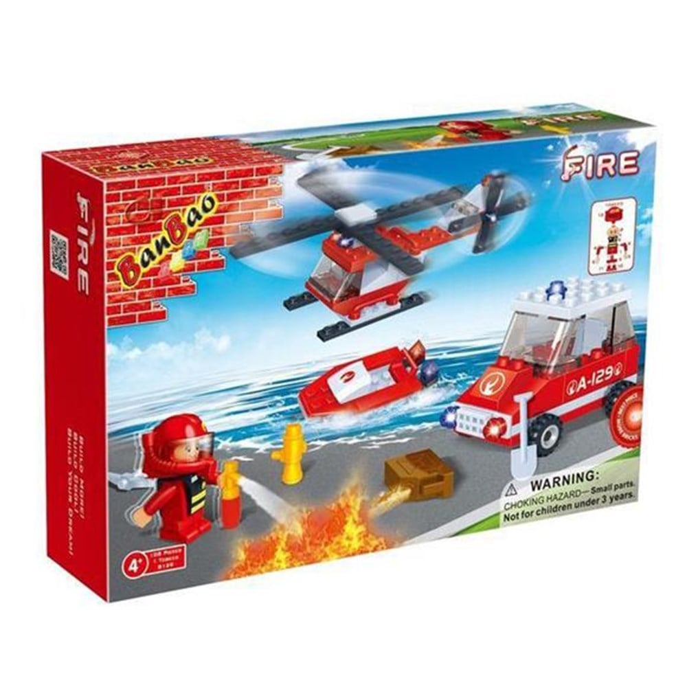 Banbao İtfaiye Seti 108 Parça 8129