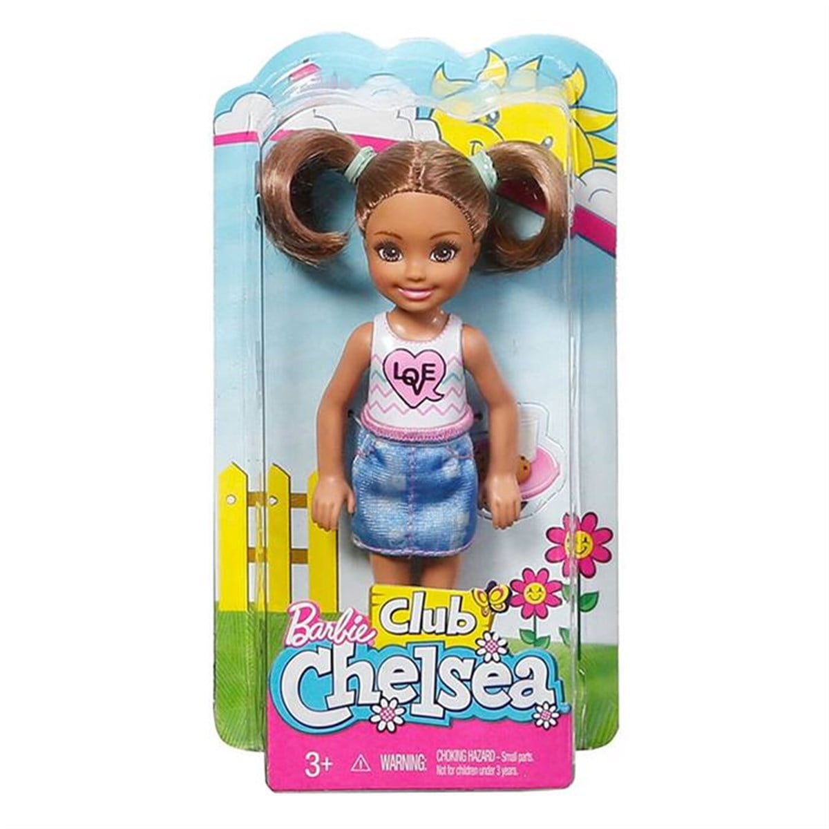Barbie Aksesuarlı Chelsea Bebekler Kot Etekli DWJ33-DWJ28