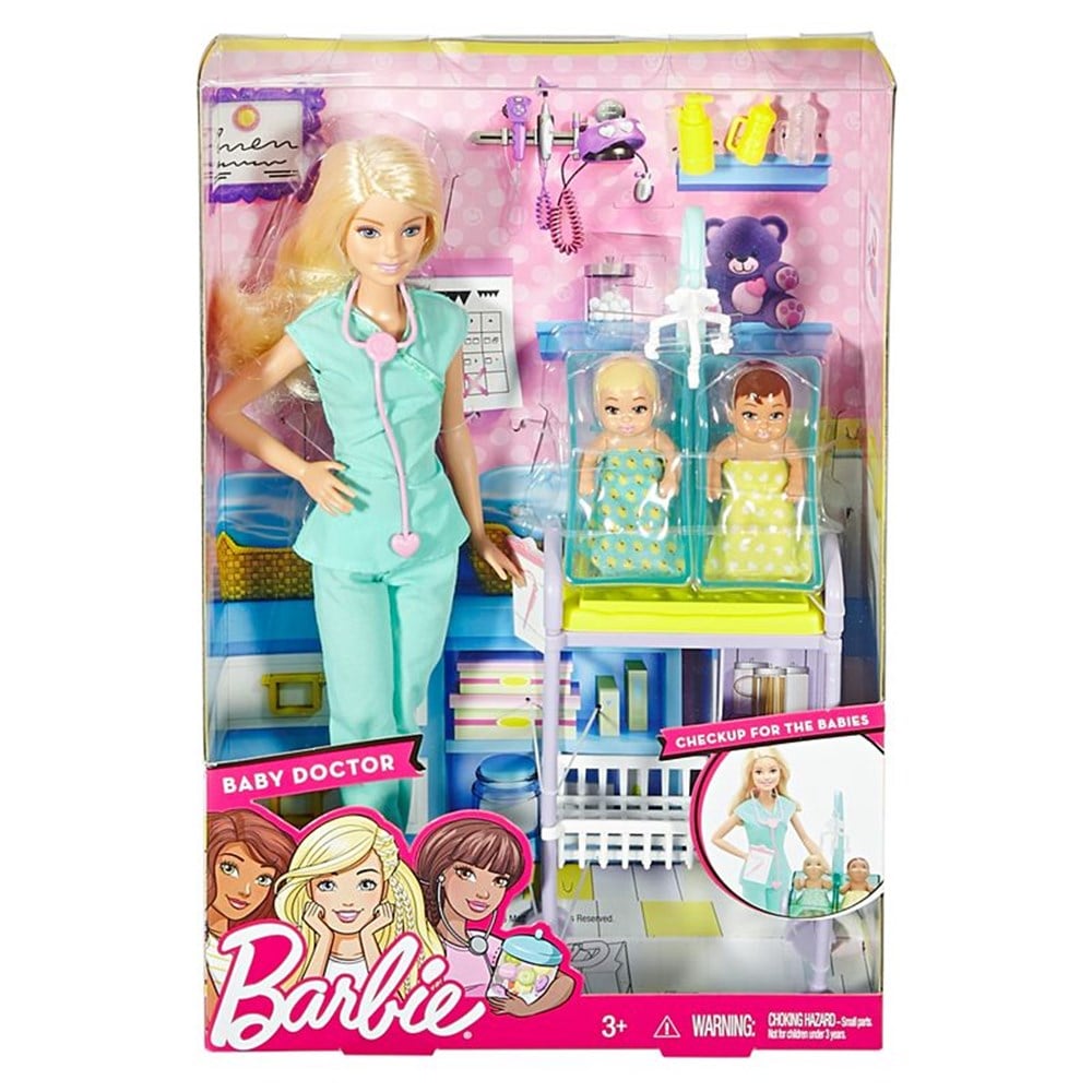 Barbie Ben Büyüyünce Meslek Setleri - Yeni Doğan Bebek Bakıcısı DHB63 DVG10