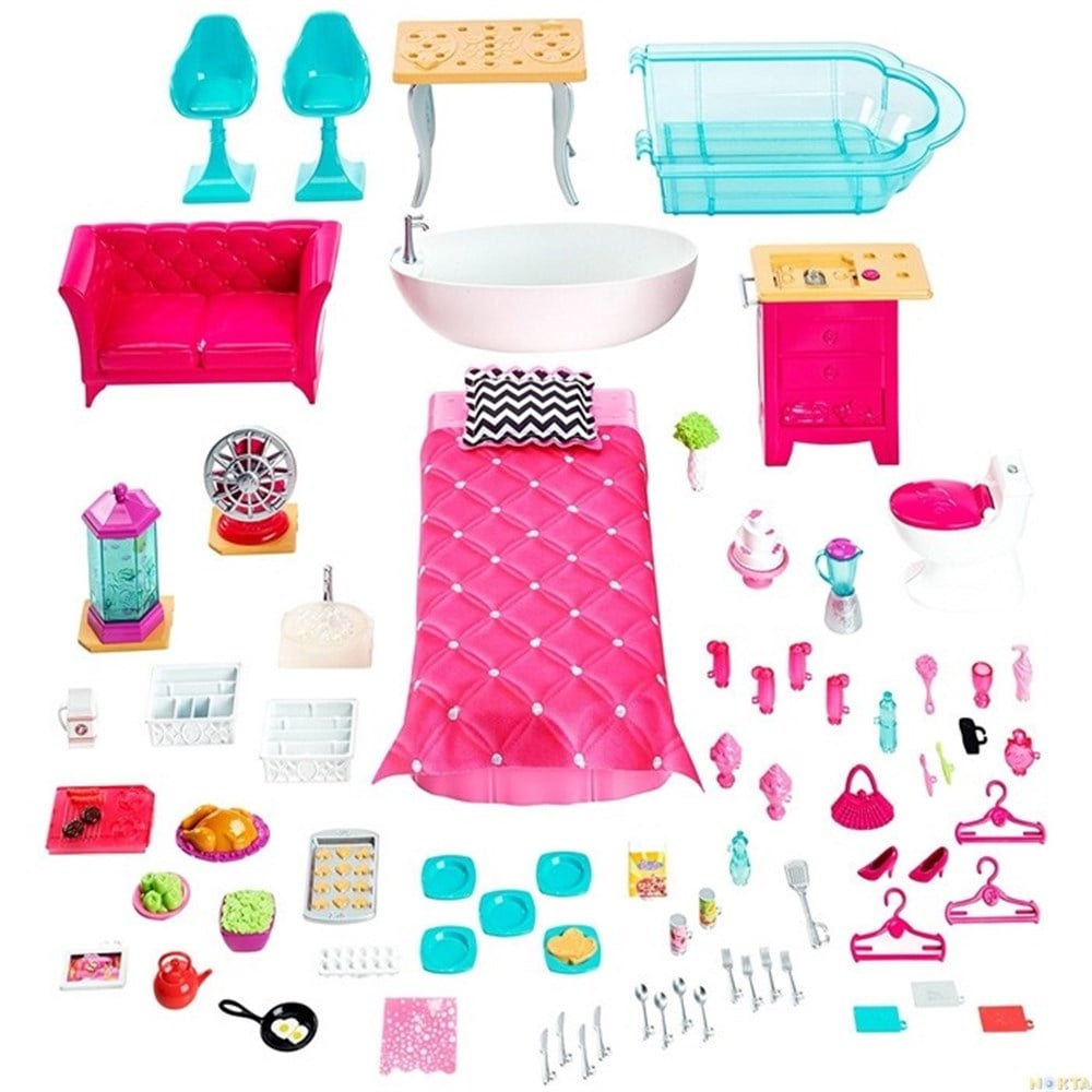 Barbie Dreamhouse Malibu Rüya Evi 120 cm 3 Katlı Oyuncak Ev FFY84