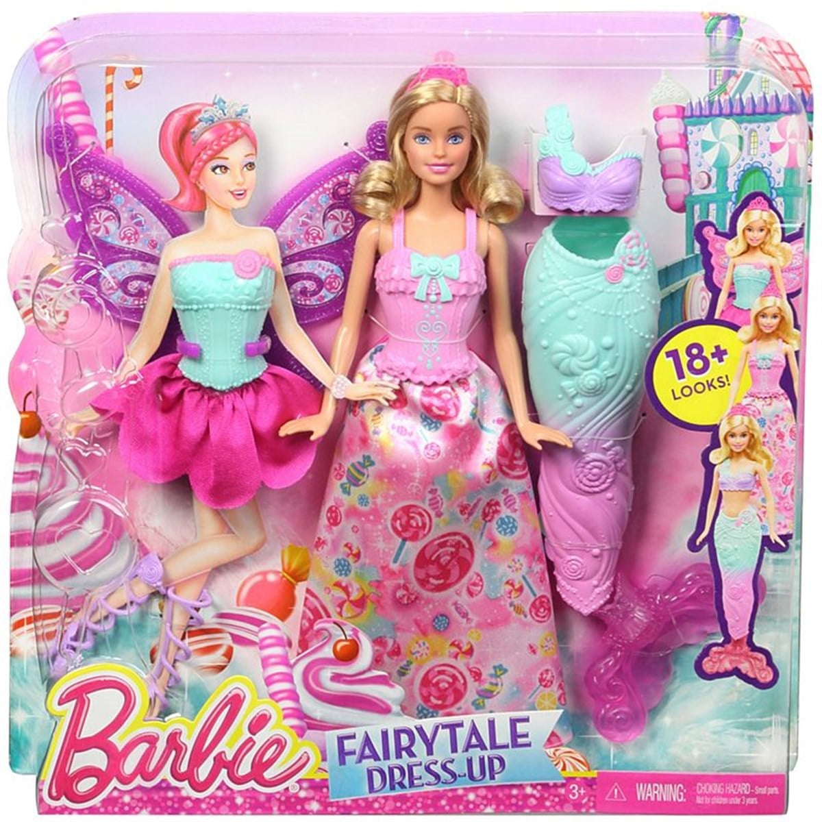Barbie Dreamtopia Sihirli Dönüşen Balerin Denizkızı Prenses DHC39