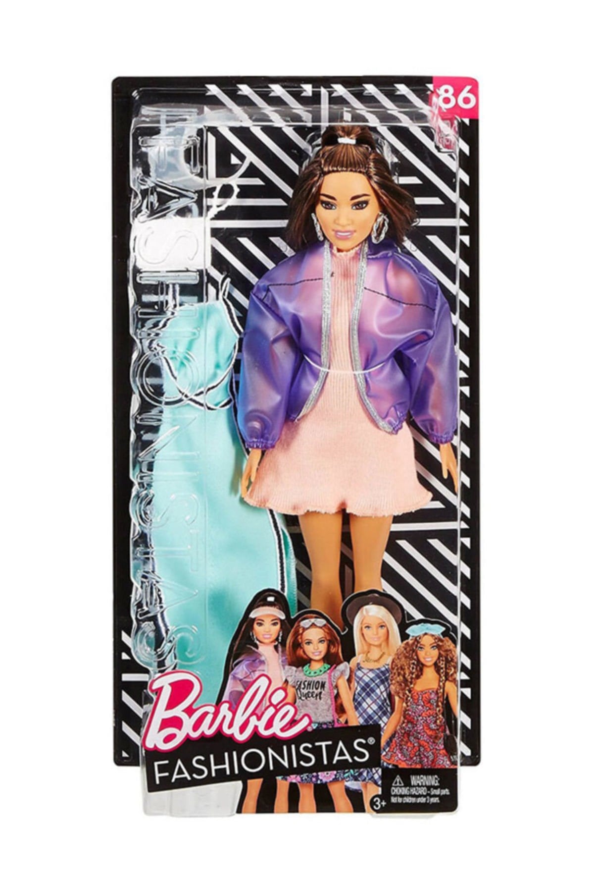 Barbie Fashionistas Bebek Yedek Elbiseli Büyüleyici Parti Bebekleri #86 FJF67 FJF71