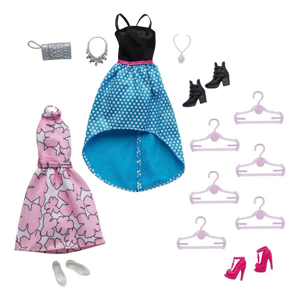 Barbie Pembe Gardrop ve Kıyafetler Oyun Seti DMT57