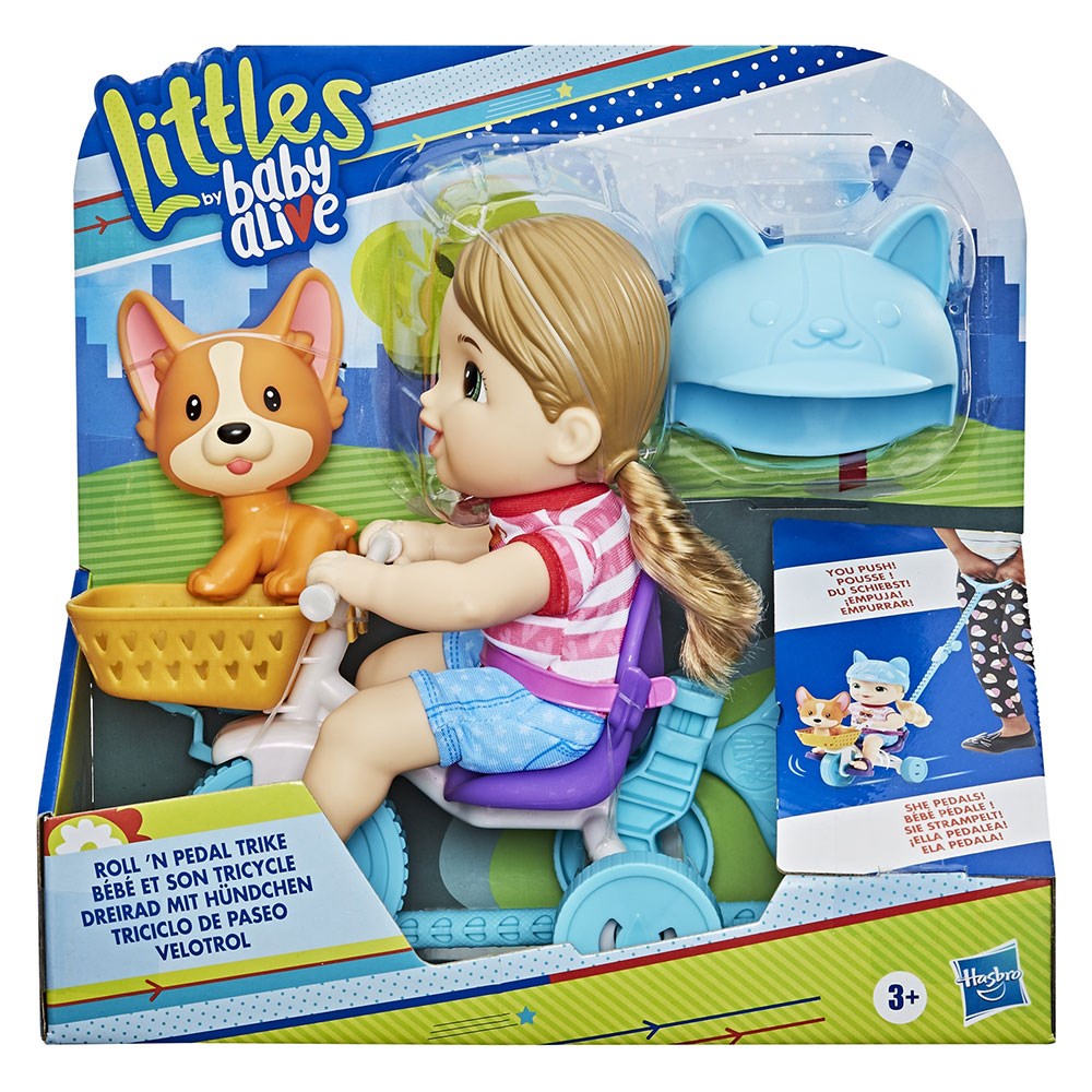 Bez Bebekler, Baby Alive, Baby Alive Minik Bebeğim ve Üç Tekerlekli Bisikleti E7410