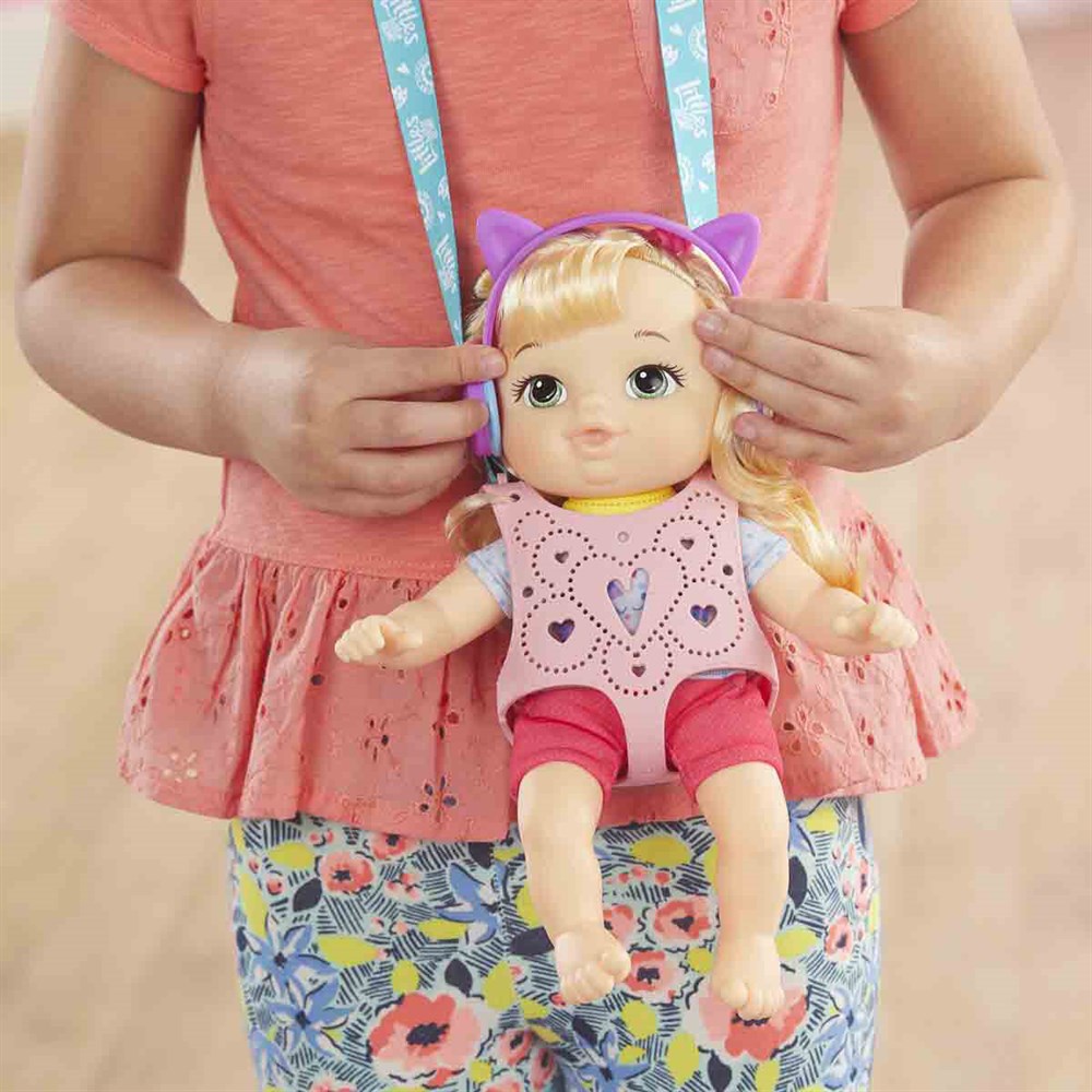 Bez Bebekler, Baby Alive, Baby Alive Minik Bebeğim ve Bebek Kangurusu E6646 E7176 Pembe Kanguru