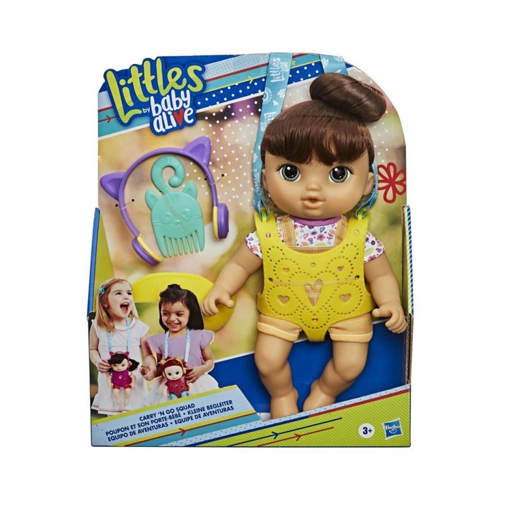 Bez Bebekler, Baby Alive, Baby Alive Minik Bebeğim ve Bebek Kangurusu E6646 E7179 Sarı Kanguru
