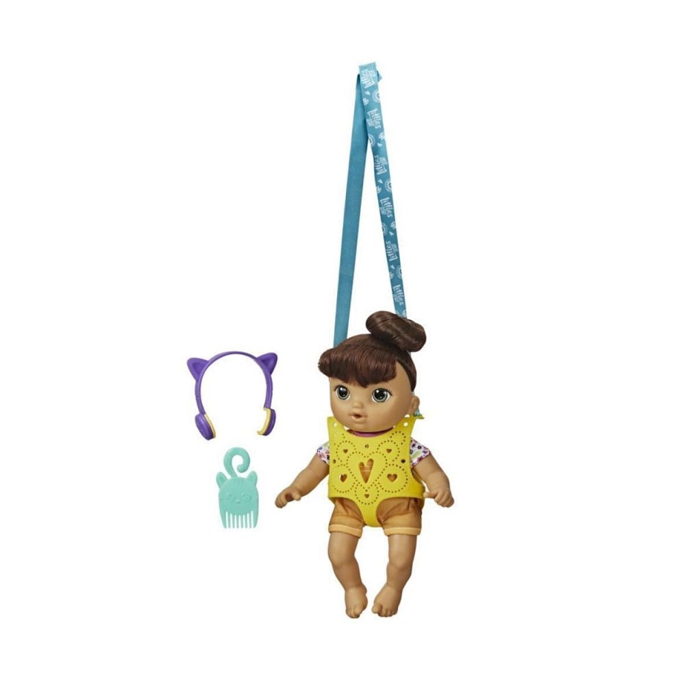 Bez Bebekler, Baby Alive, Baby Alive Minik Bebeğim ve Bebek Kangurusu E6646 E7179 Sarı Kanguru