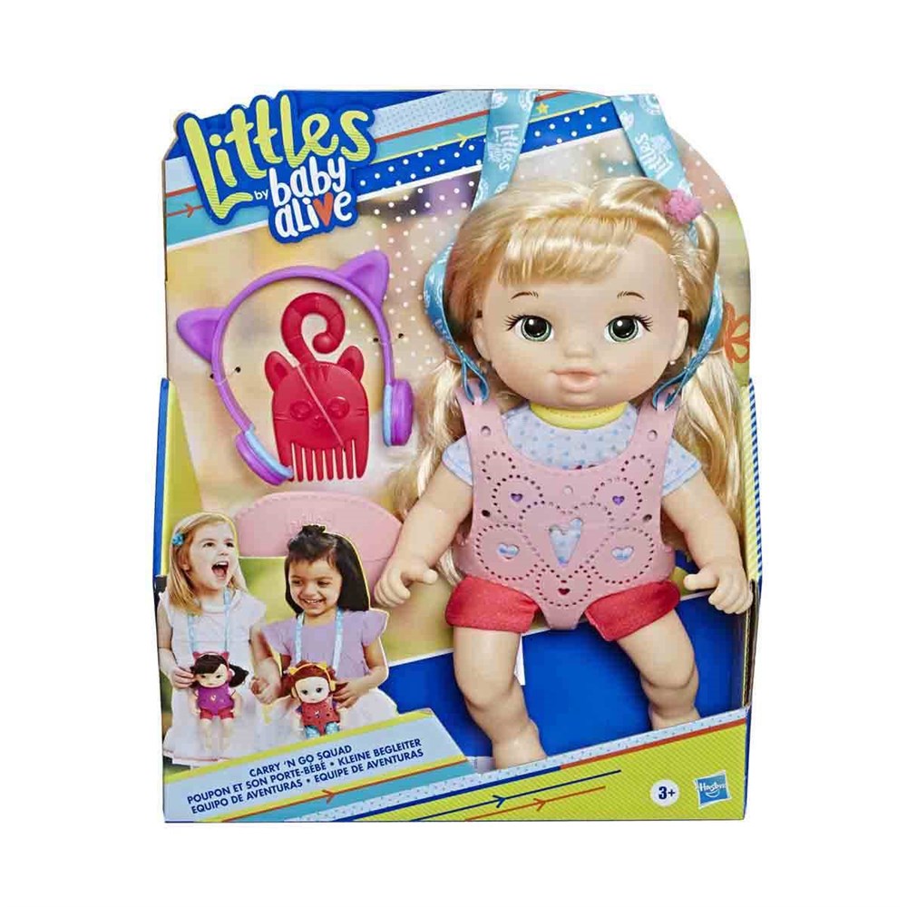 Bez Bebekler, Baby Alive, Baby Alive Minik Bebeğim ve Bebek Kangurusu E6646 E7176 Pembe Kanguru