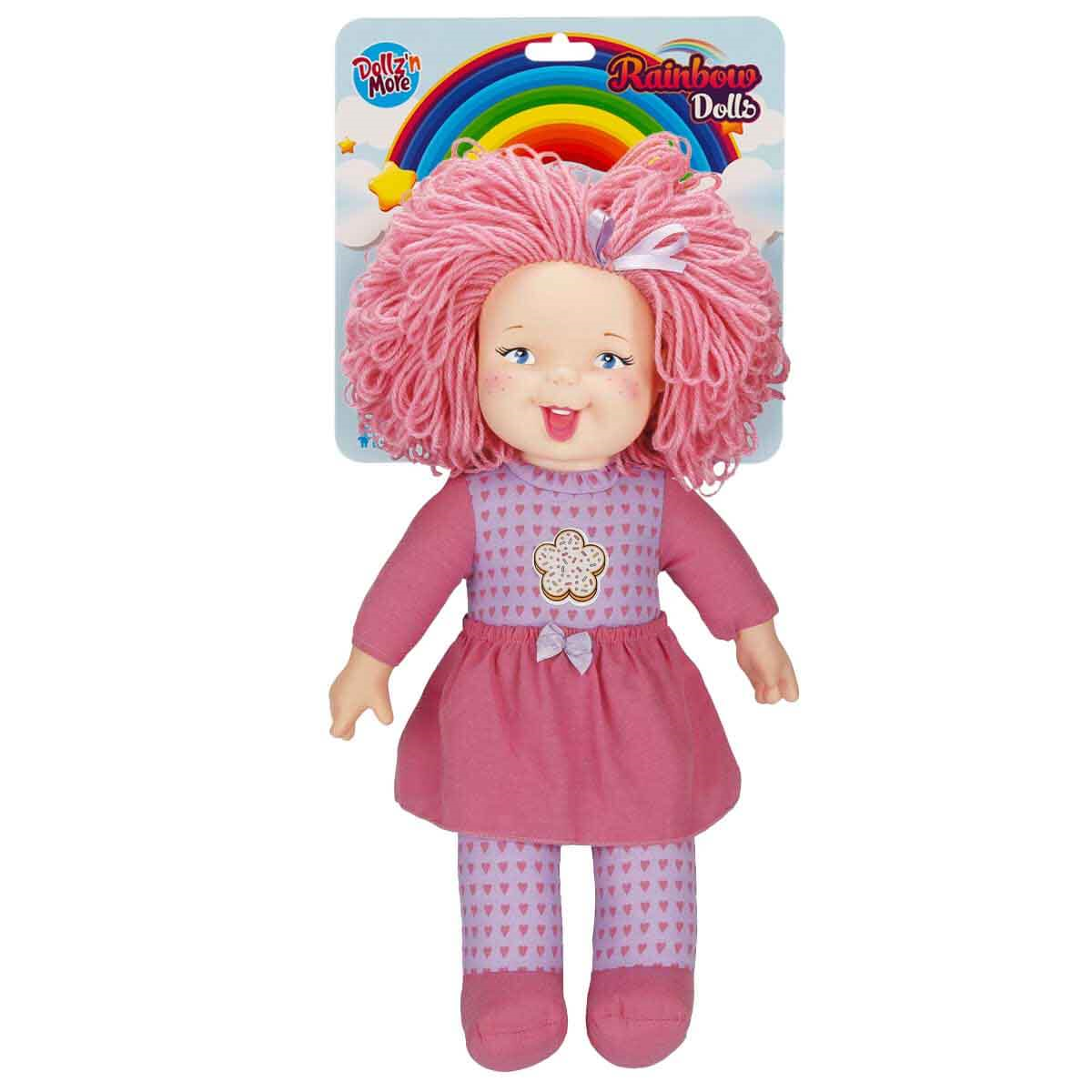 Bez Bebekler, Sunman, Gökkuşağı Bebekleri Dolgu Bebek 45cm 23464 Açık Pembe Saçlı