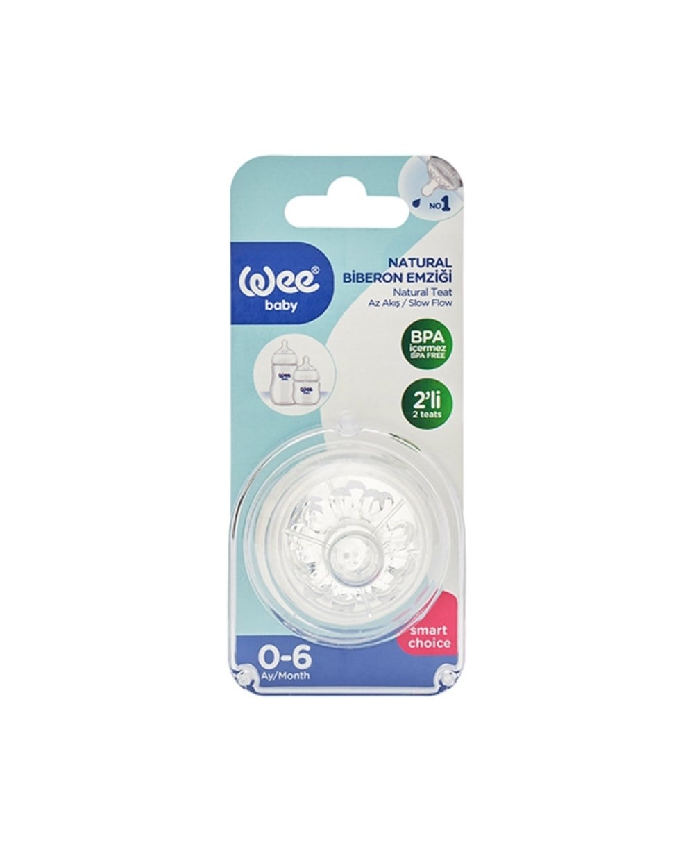 Biberon, WEE BABY, Wee Baby Natural Biberon Emziği No:1 2'li Paket 148