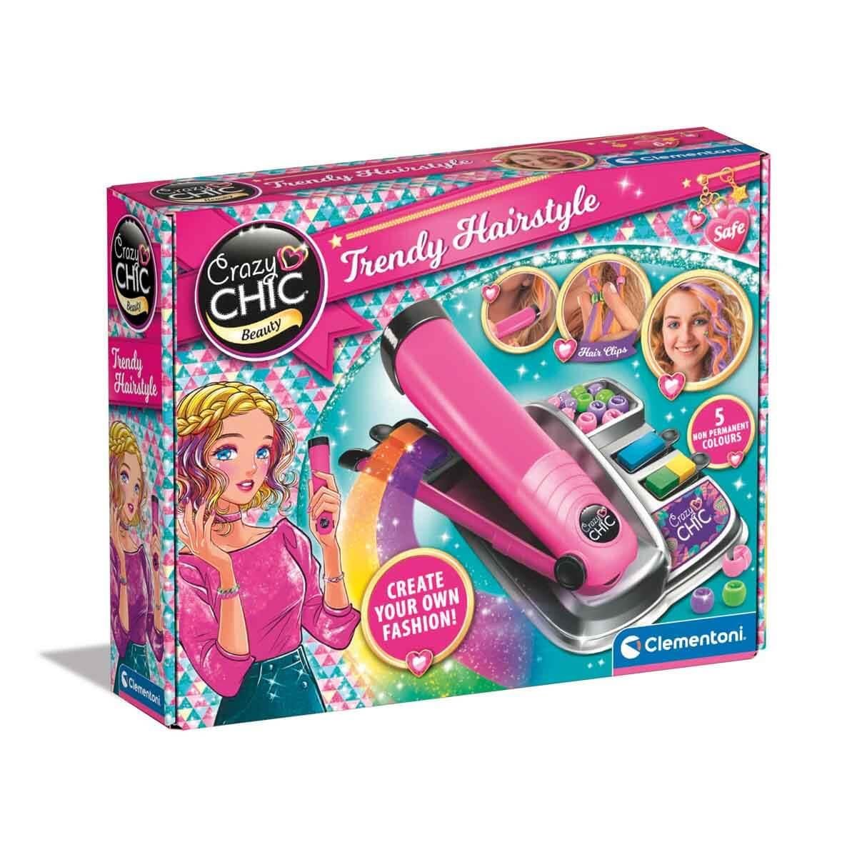 Bilim Oyun Setleri, Clementoni, Clementoni Crazy Chic Saç Tasarım Seti 18750